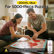 YAKAMOZ Jigsaw Puzzle Glue Clear, Quick Drying with Scraper, 200mL | Preserve & Frame Finished Puzzles | Strong Hold | Water-Based, Non-Toxic Formula | Easy to Apply | Covers Up to 5,000 Pieces