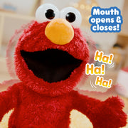 Sesame Street Tickle Me Elmo Giggle Max 18-Inch Interactive Plush Toy | Biggest Tickliest Elmo Ever, Laughing & Shaking Elmo, Holiday Stocking Stuffers, Gifts, Presents, Ages 18 Months+
