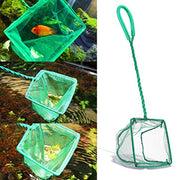 Aquarium Fish Nets, DSSPORT 4 Inch Small Mesh Fish Catch Nets with Plastic Handle Green