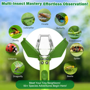 Bug Catcher for Kids with 6X Magnifier, STEM Educational Exploration Toys | Insect Trap Tool for Indoor and Outdoor Bug Discovery, Christmas Birthday Gifts for Adults, Boys and Girls, Green