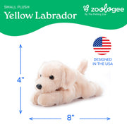 The Petting Zoo Yellow Labrador Dog Stuffed Animal Plushie, Scoopz, 8 in | Yellow Labrador Dog Wildlife Animals by Zoologee. Great Toys for Girls and Boys. Plush Gifts for Kids