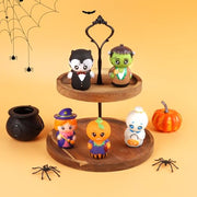 CCINEE 5pcs Halloween Finger Puppets Set for Kids, Tiny Rubber Witch Snowman Puppets Figures Toys Assortment for Toddlers Schools Summer Halloween Party Favors