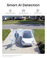 eufy Security eufyCam C37, Solar Cameras Wireless Outdoor,2K Resolution | 360° Pan & Tilt AI Tracking, Human/Pet/Vehicle Detection, Flexible Solar Panel, Color Night Vision, No Monthly Fee