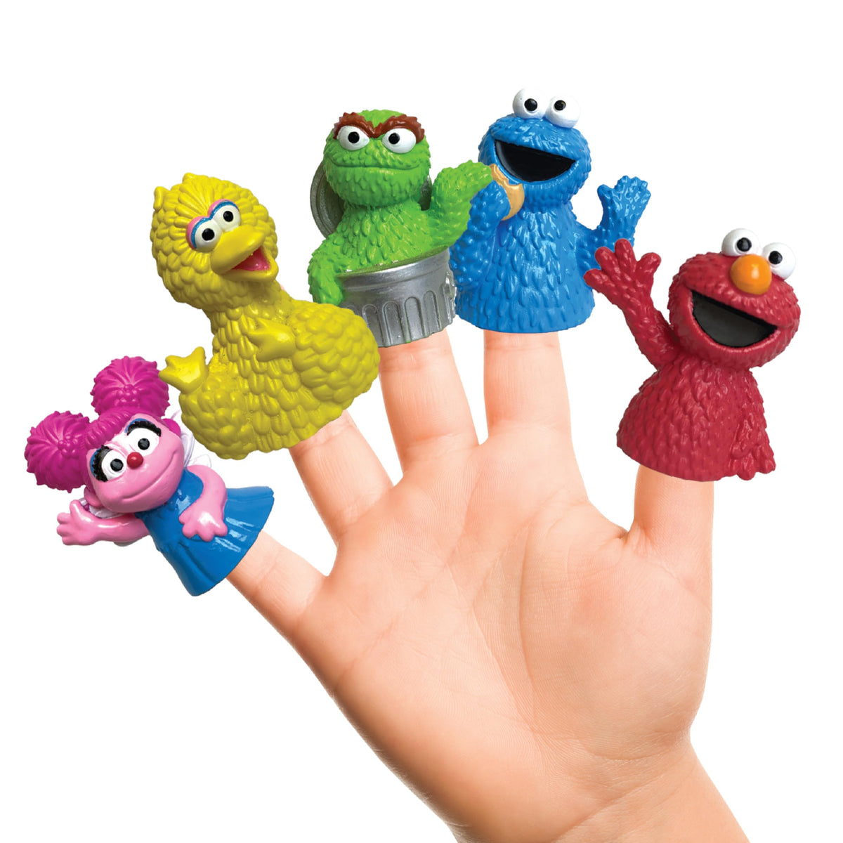 Sesame Street 10 Piece Finger Puppet Set - Educational Party Favors & Bath Toys