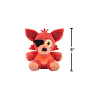 Jazwares Five Nights at Freddy’s Classic Foxy Plush - 8-Inch Stuffie with Soft Material and Glow-in-The-Dark Eyes