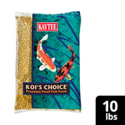 Kaytee Koi's Choice Floating Fish Food for Koi, Goldfish & Pond Fish | Supports growth. Fish food pellets for all seasons. 35% protein, fish meal first, highly digestible koi food