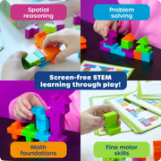 Learning Resources STEM Explorers Brainometry | 3D Puzzle Games for Kids, Kids Travel Games, Brain Teaser Puzzles, Pattern Memory Game, Brain Game Toys, Classroom Toys