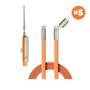 🤍New Ultimate 240W Ultra-Fast Charging Cable with 360° Rotating Stealth Phone Stand