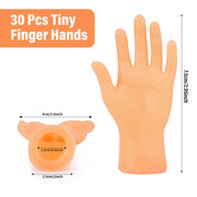 30 Pcs Tiny Finger Hands, Mini Fingers Funny Hand Puppets for Parties | Miniature small hands for finger puppet shows, gag performances, cute little hand fingers, party favors and novelty fun