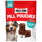 Milk-Bone Pill Pouches, Hickory Smoked Bacon Flavor, 30 Pill Pouches | 7.4-oz. bag, disguise your dog’s pills, fits most capsules and tablets