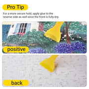 YAKAMOZ Jigsaw Puzzle Glue Clear, Quick Drying with Scraper, 200mL | Preserve & Frame Finished Puzzles | Strong Hold | Water-Based, Non-Toxic Formula | Easy to Apply | Covers Up to 5,000 Pieces