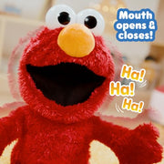 Sesame Street Tickle Me Elmo Giggle Max 18-Inch Interactive Plush Toy | Biggest Tickliest Elmo Ever, Laughing & Shaking Elmo, Holiday Stocking Stuffers, Gifts, Presents, Ages 18 Months+