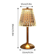 Modern crystal touch table lamp