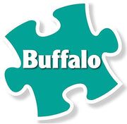 Buffalo Games Charles Wysocki 1000 Piece Puzzles, Trick or Treat Hotel | Full-Color Reference Poster, Made in USA, Sturdy Interlocking Pieces, Halloween Puzzle, 26.75 x 19.75 in, For Adults