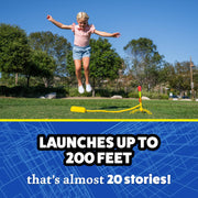 Stomp Rocket Ultra, High-Flying Rocket Launcher for Kids, 4 Rockets | Fun Outdoor Toys for Boys & Girls, Ages 5 & Up - Soft Foam Tipped Blaster Set Soars Up to 200ft - STEM Toys for Outside Play