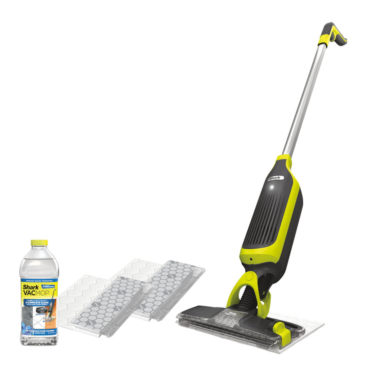 Shark VACMOP Cordless Vacuum & Spray Mop, Gray, VM180 | Hard Floor Cleaner, Powerful Suction, Lightweight, 2 Disposable Pads, 12oz Cleaning Solution Included
