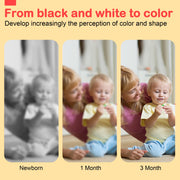 URMYWO Black and White Baby Toy, Tummy Time High Contrast Newborn Toys | Visual Stimulation Soft Baby Book, Brain Development Montessori Sensory Infant Mirror Toy 0-6-12 Months, Boy Girl Shower Gift