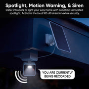 WYZE Solar Cam Pan, 2K Security Cameras Wireless Outdoor, Battery Powered | 360° Pan-Tilt, Battery Powered, 2.4 GHz Wi-Fi camera, AI motion detection, Color night vision, Cameras for home security