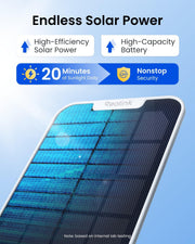 REOLINK Argus PT Ultra First 4K Solar Security Cameras Wireless Outdoor | 360° Pan Tilt Auto-Tracking, 8MP Color Night Vision, 2.4/5 GHz Wi-Fi 6, No Subscriptions, Home Hub Compatible