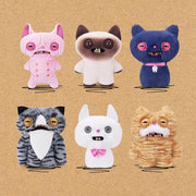 Fuggler Alley Cats 9-Inch Plush Toy (Cheezee) Grey by ZURU – Funny Ugly Monster Stuffed Animal with Human-Like Teeth, Collectible Plush for Kids, Tweens, Teens, Adults & Cat-Loving Weirdos