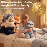Mewaii Weighted Stuffed Animals Sloth Plush, Heatable Coolable, 4 lb, 20in | Mom's Choice Award, Microwaveable Inner Pad, Huggable Sloth Plushies, Cozy Gift for Kids & Adults