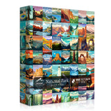 National Parks Puzzle for Adults 1000 Pieces,Travel Poster Landscape Puzzle Including Zion Yellowstone Yosemite, Nature Jigsaw Puzzles Scenery Mountain Scene