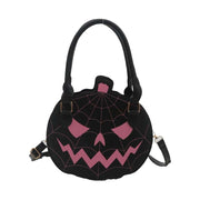 Halloween Pumpkin Color-Block Shoulder Bag