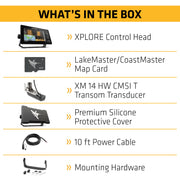 Humminbird XPLORE Series GPS Fish Finder MEGA Side Imaging+ & HD Touchscreen Display