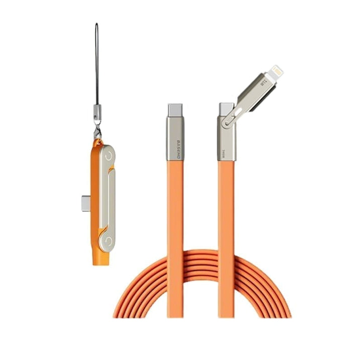 🤍New Ultimate 240W Ultra-Fast Charging Cable with 360° Rotating Stealth Phone Stand
