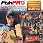 [FishPRO® 2026 Upgrade] NO.1 HD 1080P Underwater Fishing Camera 7'' IPS- w/10,000mAh (Ease to Use) N/DVR Ice Fishing Camera, Fish Finder Camera for Ice Lake Boat Fishing w/USB-C, LED+IR, 82ft