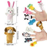 Sealive 22-Piece Animal Finger Puppets, Plush Finger Toys for Kids Ages 3+ | for toddler ages 3+, storytelling, pretend play, puppet shows, with 22 soft animal characters for books and classrooms