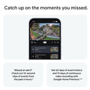 Google Nest Cam Outdoor (Wired, 2nd Gen) - Security Camera - 2025 - Snow | 2K video, motion detection, color night vision, 2-way audio, works with Google Home and Gemini, weather resistant