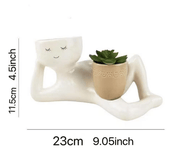 Lazy Little Figure Planter💐
