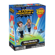 Stomp Rocket Ultra, High-Flying Rocket Launcher for Kids, 4 Rockets | Fun Outdoor Toys for Boys & Girls, Ages 5 & Up - Soft Foam Tipped Blaster Set Soars Up to 200ft - STEM Toys for Outside Play