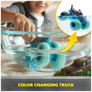 Monster Jam Mud Blasters Grave Digger & Megalodon 2-Pack | Includes 2 Color Change Trucks, Dunk in Water to Reveal Clean Trucks, Exciting Pretend Play, Toys for Ages 3 and Up