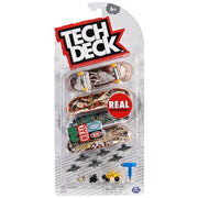 TECH DECK Real Skateboards Ultra DLX Customizable Fingerboards 4-Pack | Customize 4 Boards, Stickers & Grip Tape, Authentic Details, Fidget Skateboard Toy Gifts for Kids & Collectors Ages 6+