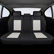 Beige & Black Car Seat Covers