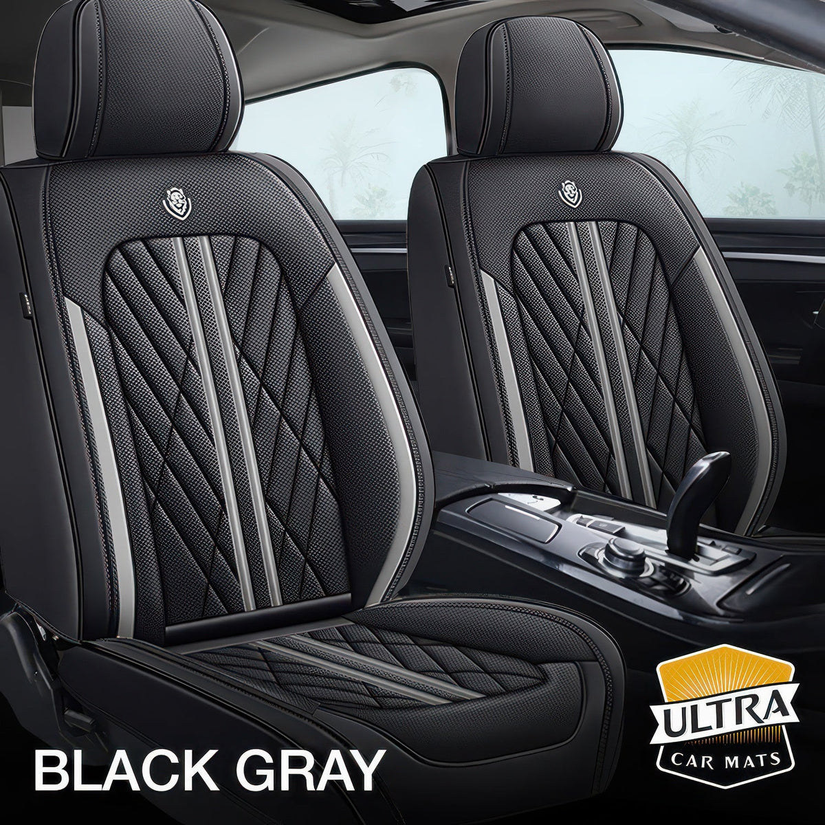 Black & Gray Car Seat Covers