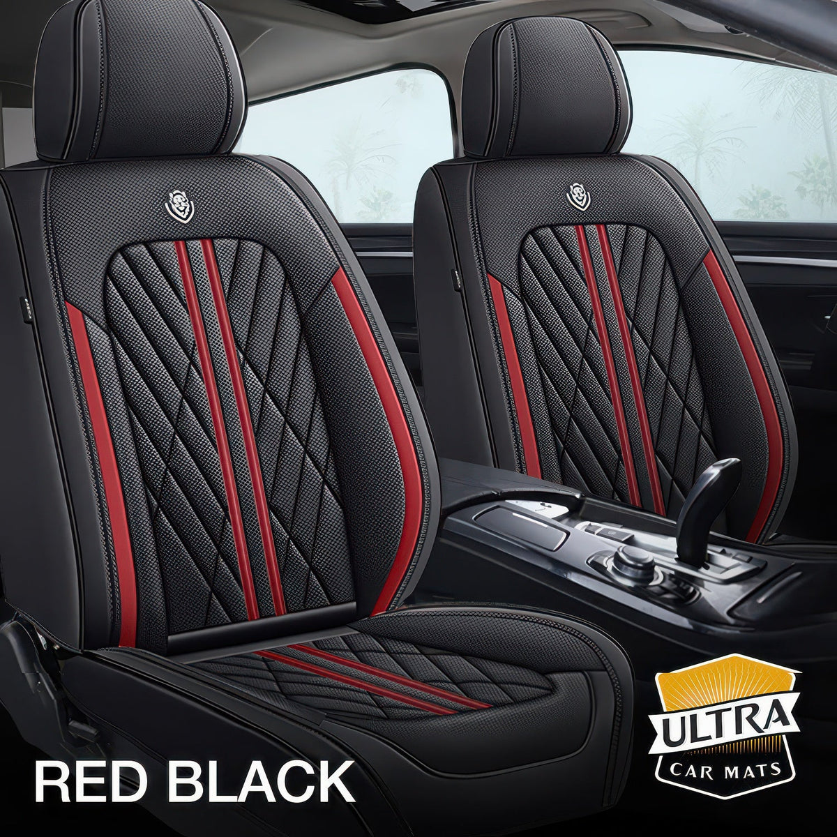 Red & Black Car Seat Covers