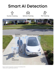 eufy Security eufyCam C37, Solar Cameras Wireless Outdoor,2K Resolution | 360° Pan & Tilt AI Tracking, Human/Pet/Vehicle Detection, Flexible Solar Panel, Color Night Vision, No Monthly Fee