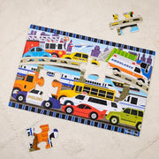 Melissa & Doug Traffic Jam Jumbo Floor Puzzle 24-Piece Set