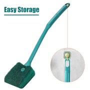 AQUANEAT Fish Tank Cleaning Tools, Aquarium Double Sided Sponge Brush, Algae Scraper Cleaner with Long Handle