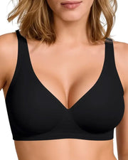 Seamless Wireless Wide Strap Polka Dot Lingerie