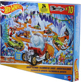 Hot Wheels 2026 Advent Calendar | With 10 Vehicles in 1:64 Scale, 14 Winter-Themed Accessories & 10 Ornament Clips