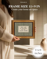 Gold Framed Wall Art, Funny Bathroom Canvas Prints, Text Me If You Run Out Of Toilet Paper Picture Wall Decor, Striped Humorous Decor for Bathroom Toilet Restroom 9x11 inch