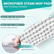 6 Pack Steam Mop Replacement Pads Compatible with Shark Steam Mops | Fit for S1000/S1000A/S1000C/S1000WM/S1001C, Floor Steamer Pads Washable, Reusable Microfiber Cleaner Pads