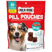 Milk-Bone Pill Pouches, Hickory Smoked Bacon Flavor, 30 Pill Pouches | 7.4-oz. bag, disguise your dog’s pills, fits most capsules and tablets