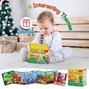 Dr.Rapeti 6 Pack Soft Books, Cloth Book, Bath Book, Baby Book, Crinkle Book