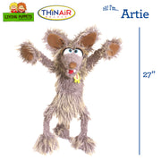 Living Puppets - Artie the Coyotte Large 27-Inch Plush Hand Puppet for Boys and Girls