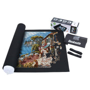 Becko US 1500 Piece Jigsaw Puzzle Mat Roll Up with Drawstring Storage Bag | Felt Rollup Mat for Easy Transport & Storage, Portable Puzzle Board, Puzzles Saver Keeper for Puzzles Up to 1500 Pieces